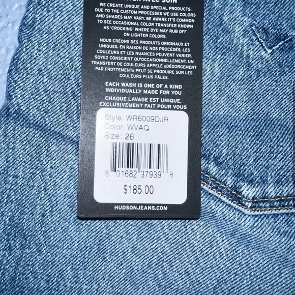 Hudson Sloane Cuff-off Long Denim Shorts Size 26