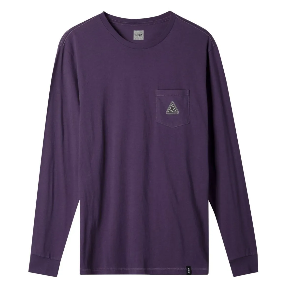 Huf Peak Patch Long Sleeve Pocket Tee Purple Velvet Men TS00871-PPV