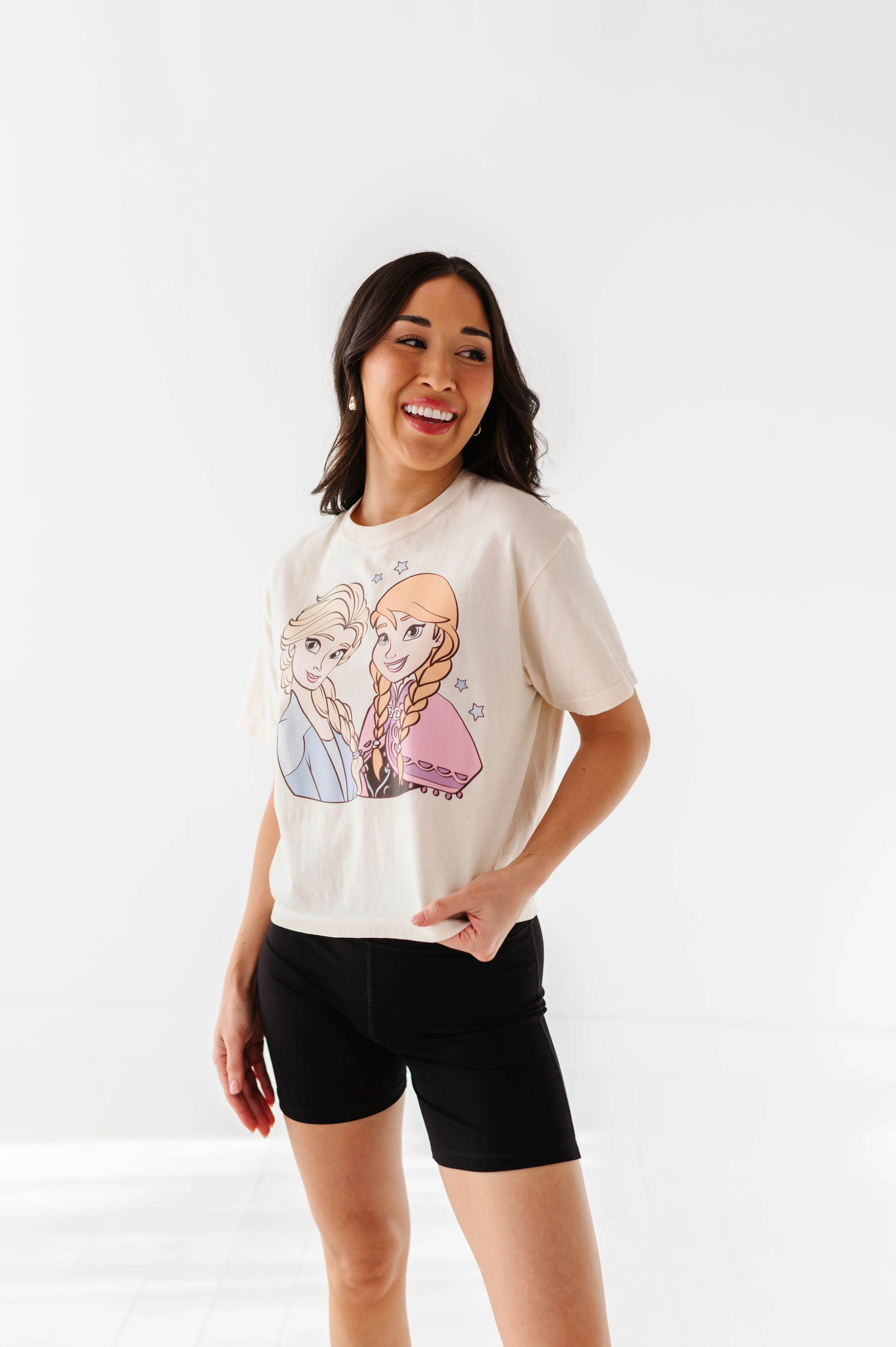 ICE SISTERS CROPPED | CREAM ADULT TEE (*SHIPS MID-MARCH*)