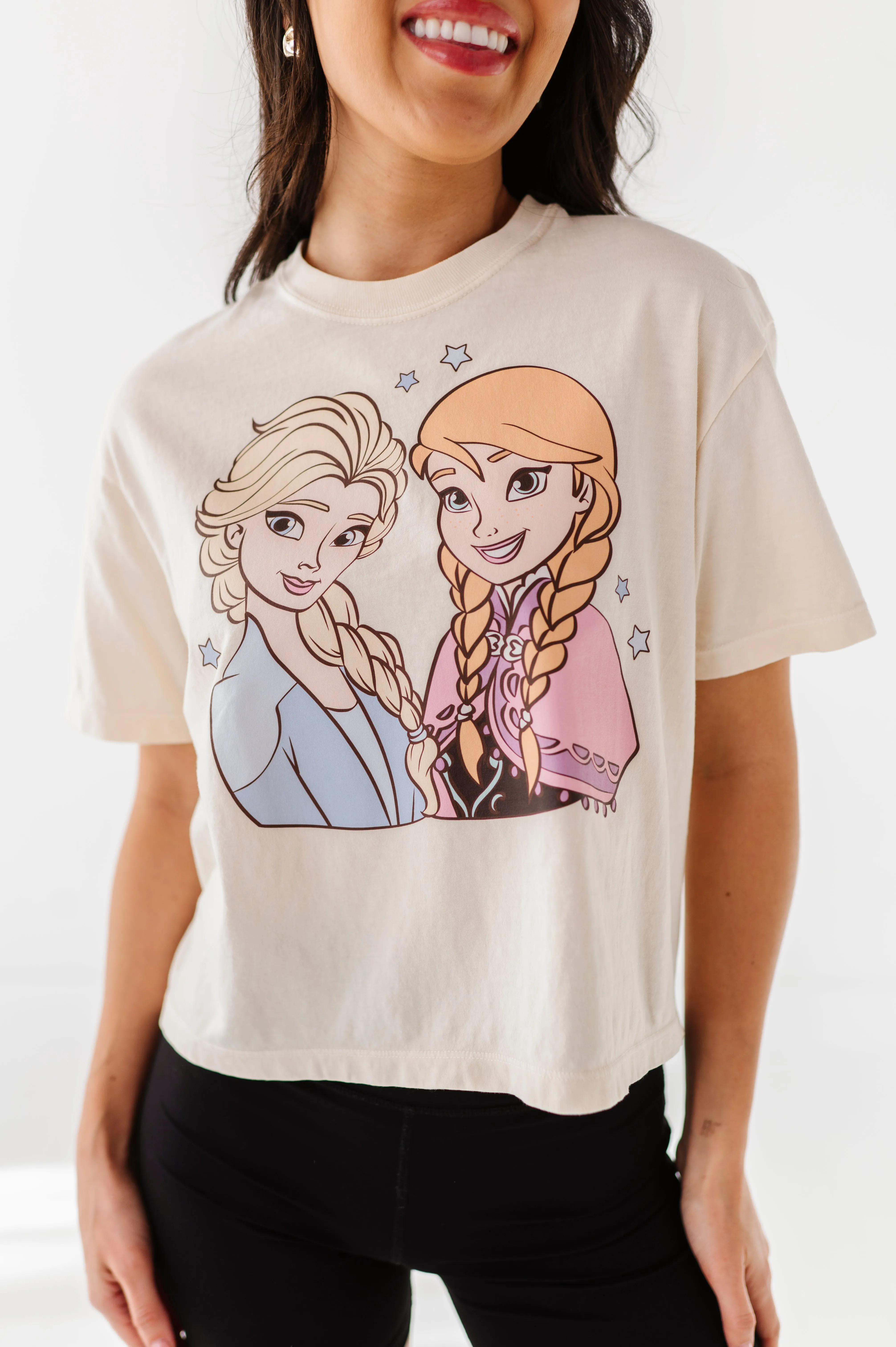 ICE SISTERS CROPPED | CREAM ADULT TEE (*SHIPS MID-MARCH*)