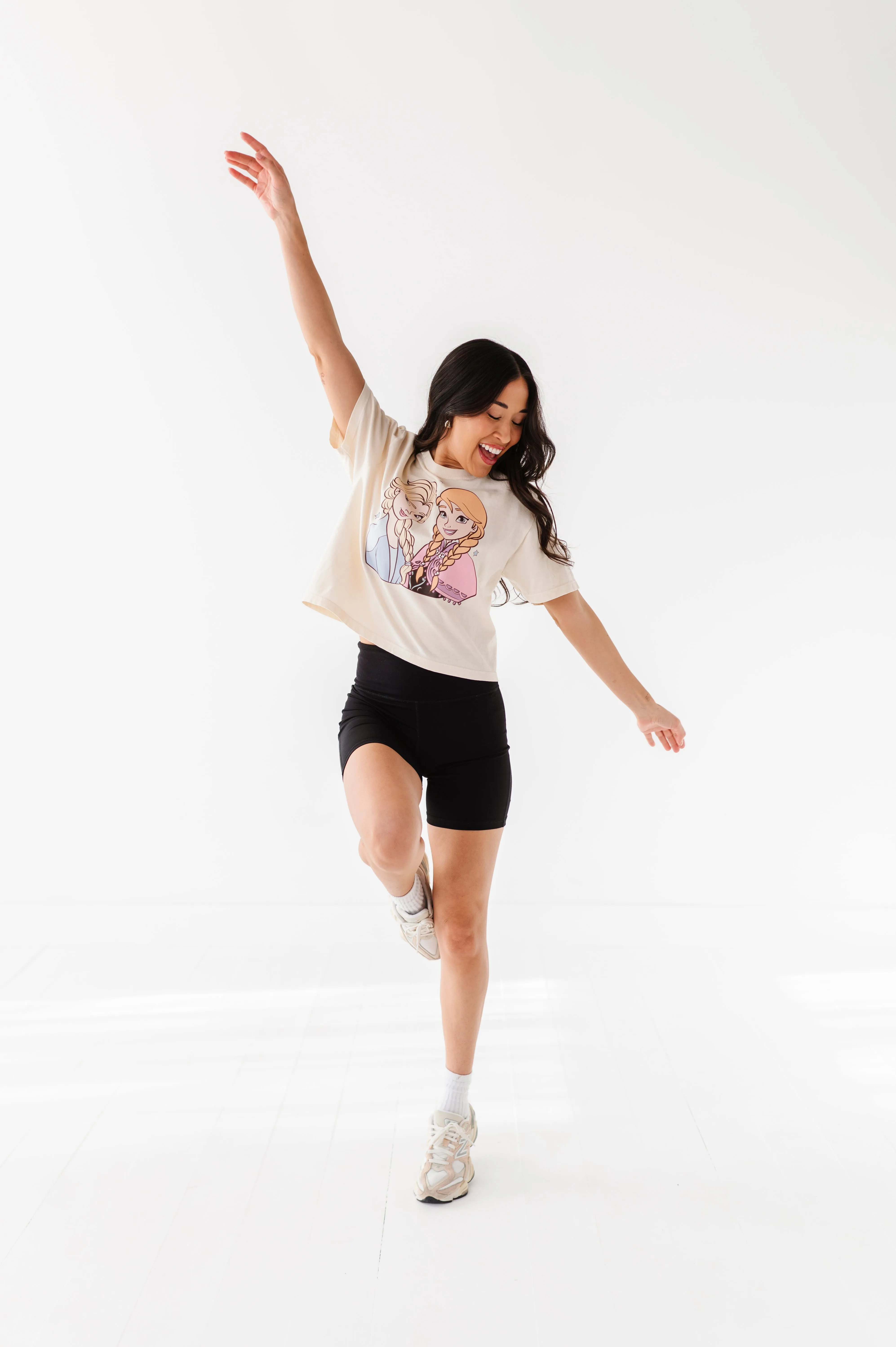 ICE SISTERS CROPPED | CREAM ADULT TEE (*SHIPS MID-MARCH*)