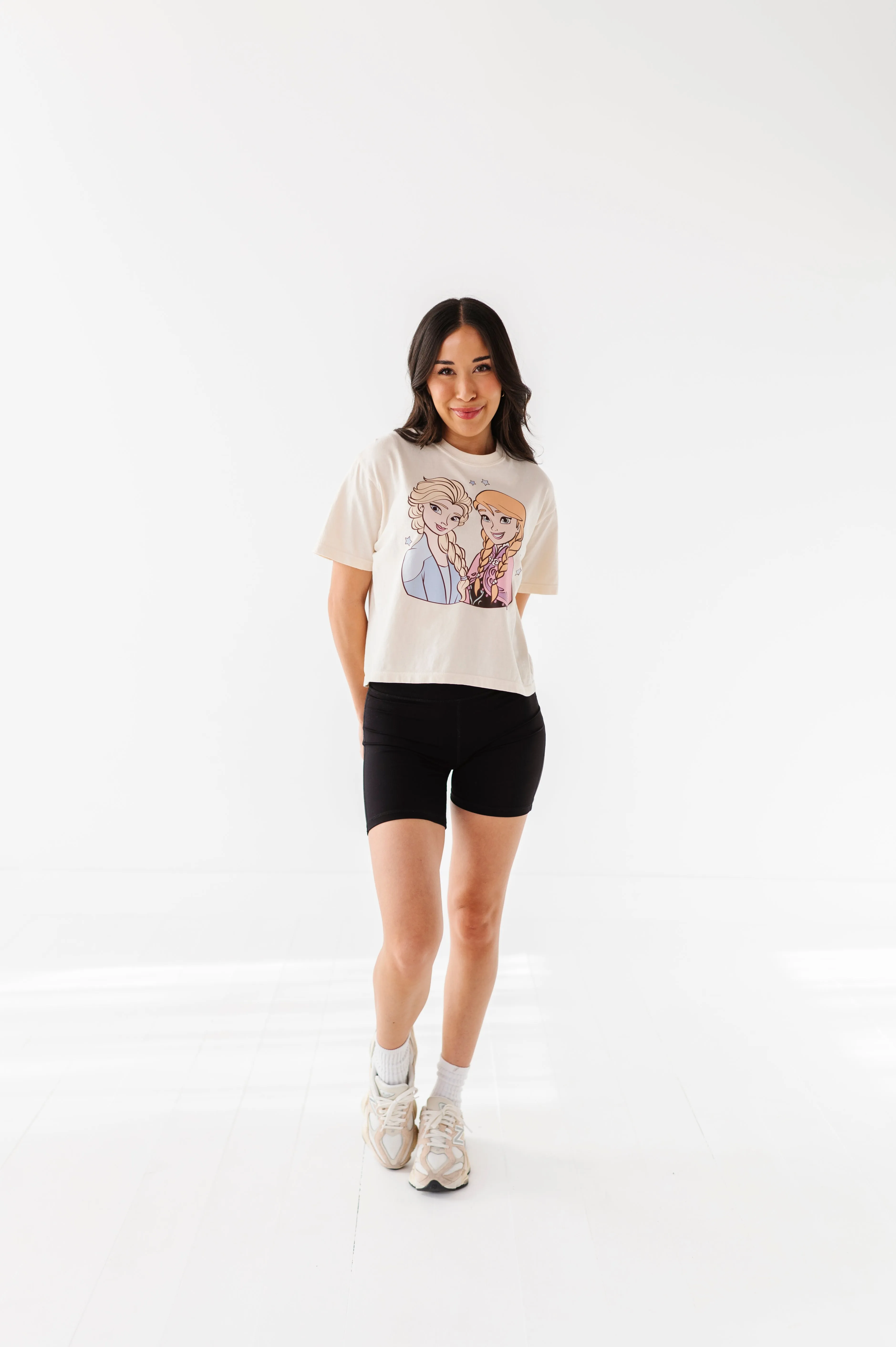 ICE SISTERS CROPPED | CREAM ADULT TEE (*SHIPS MID-MARCH*)