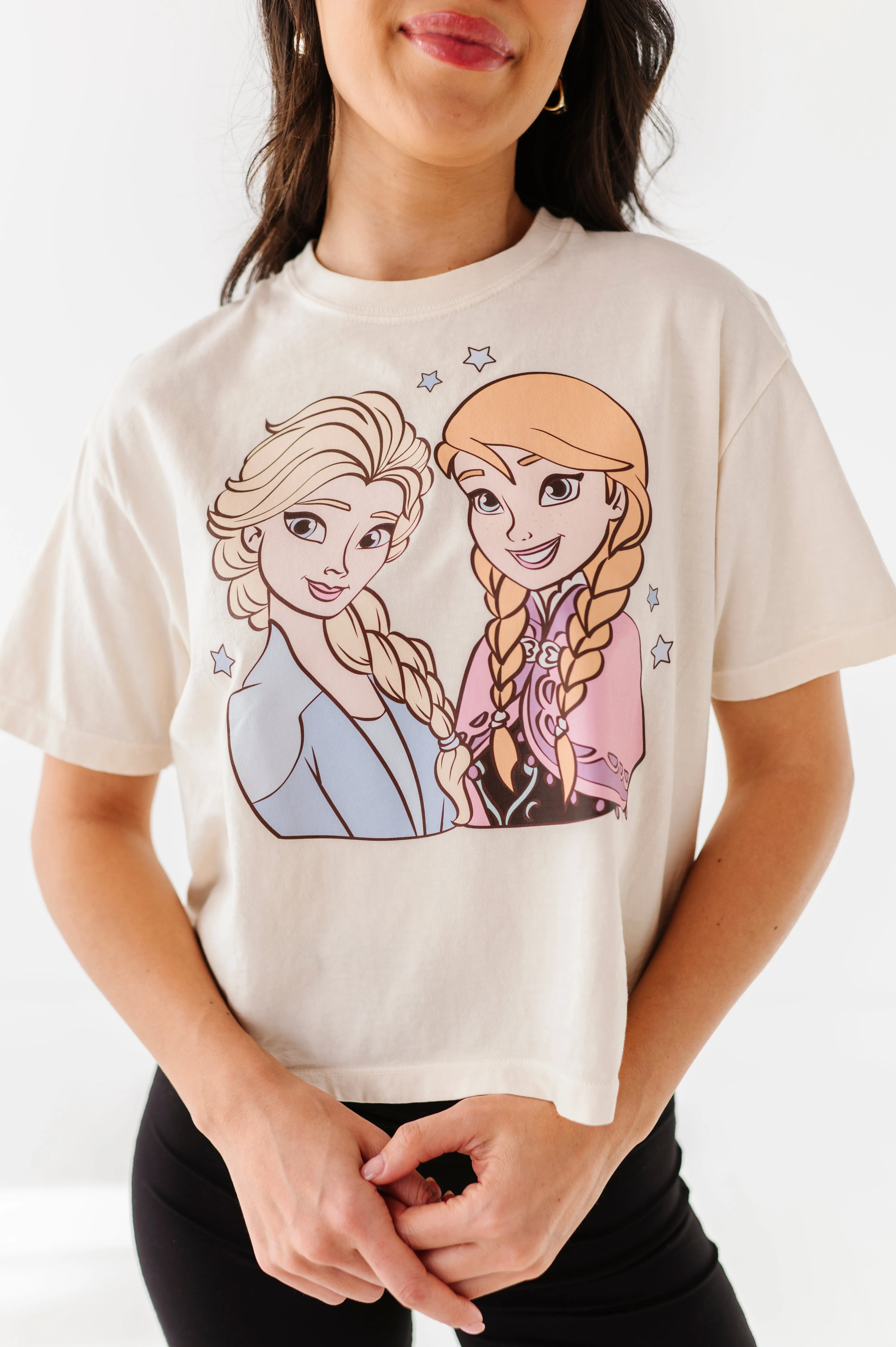 ICE SISTERS CROPPED | CREAM ADULT TEE (*SHIPS MID-MARCH*)