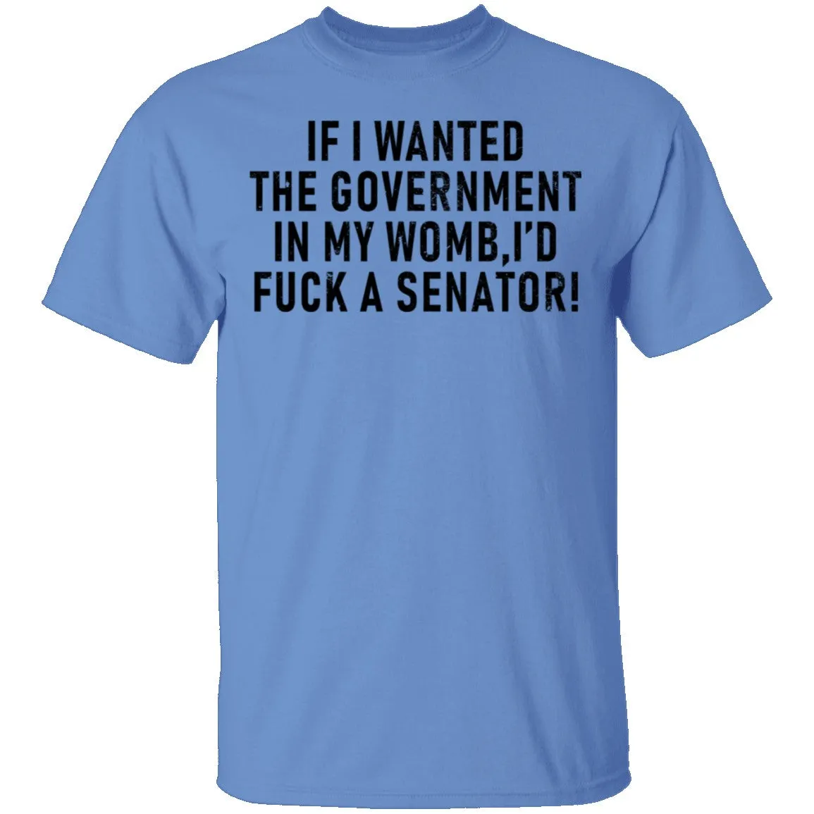 If I Wanted The Government In My Womb I'd Fuck A Senator T-Shirt