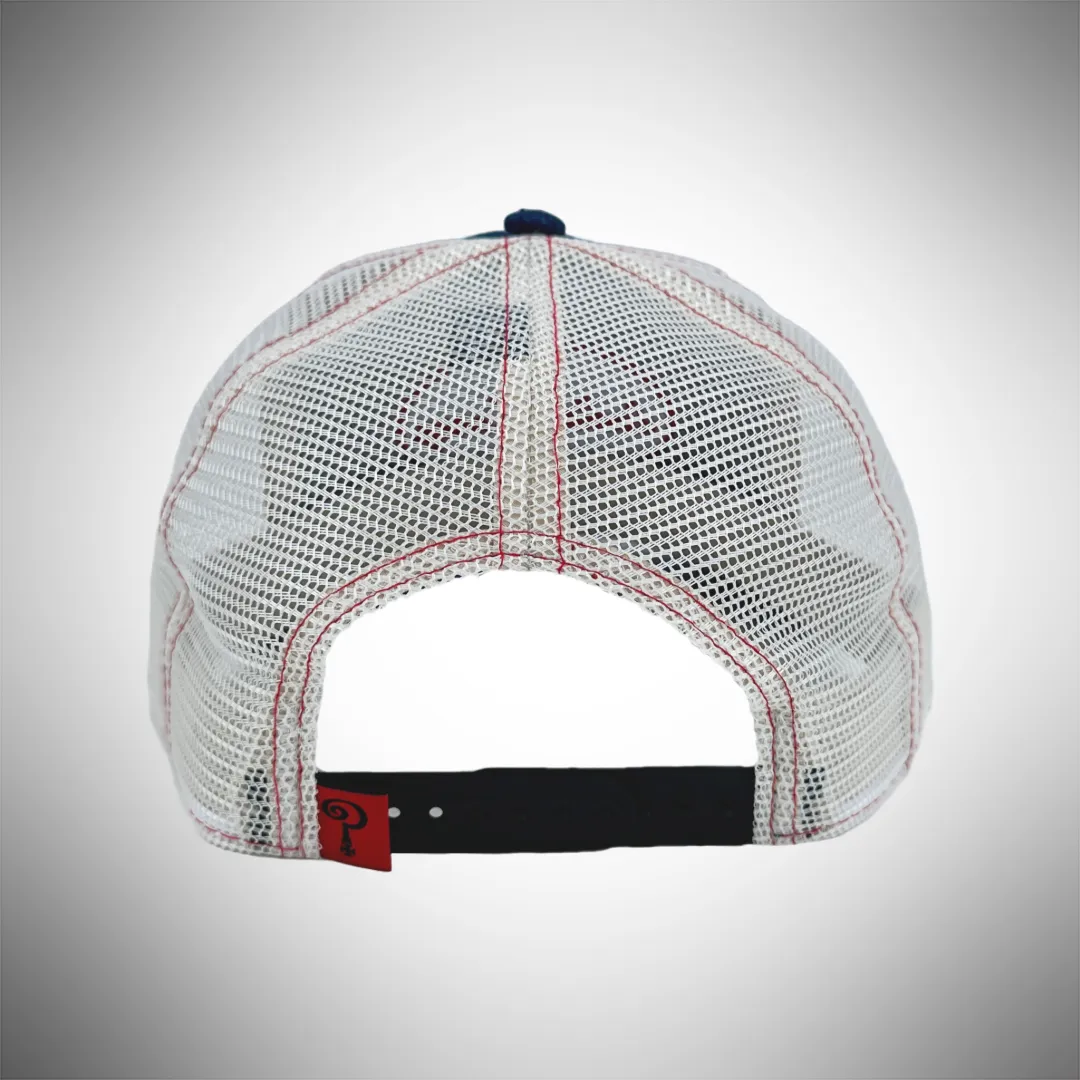 Indian Larry Patch Trucker Hat - Denim