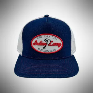 Indian Larry Patch Trucker Hat - Denim