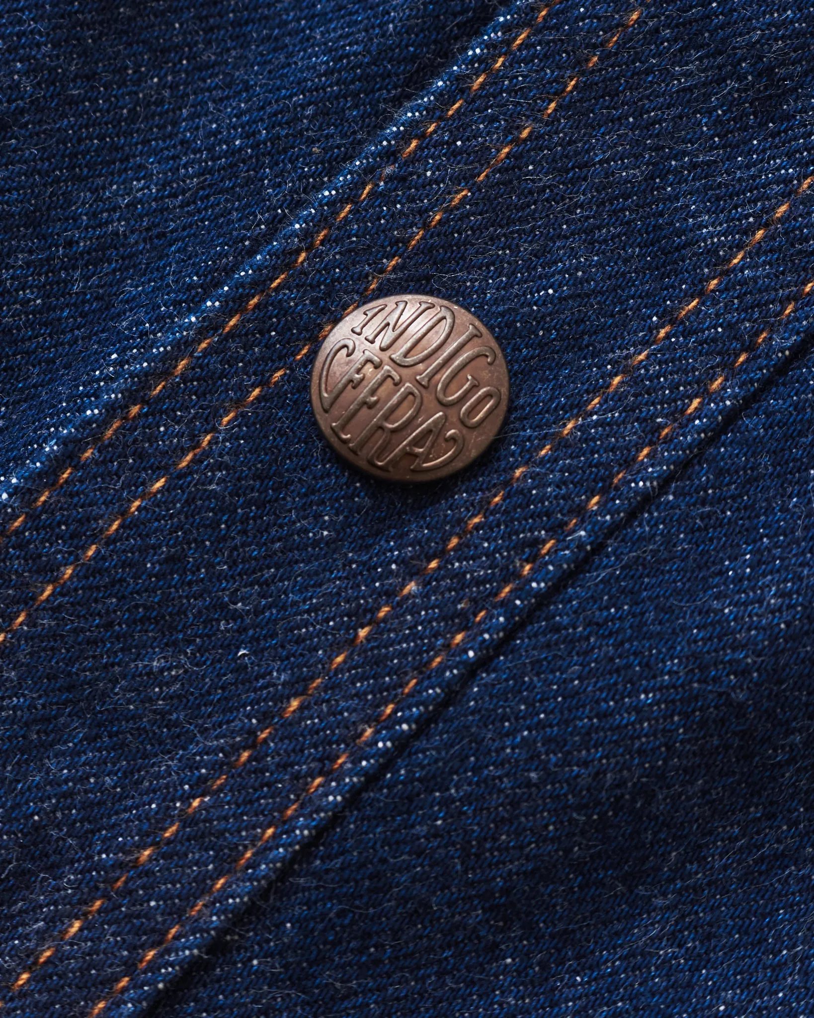 Indigofera Fargo Trucker Jacket Vintage 70's Denim