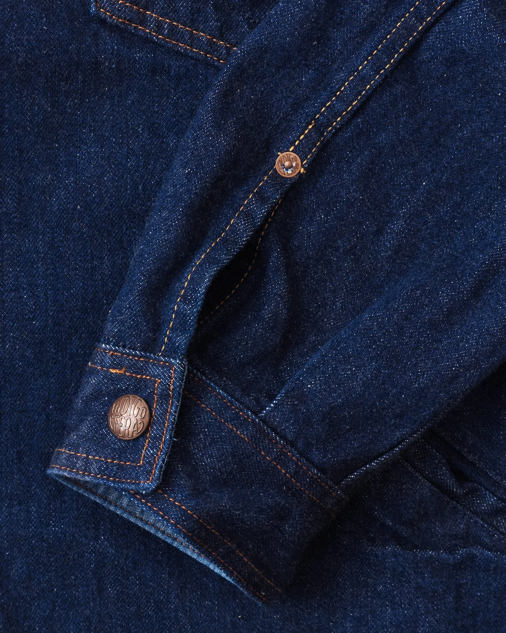 Indigofera Fargo Trucker Jacket Vintage 70's Denim