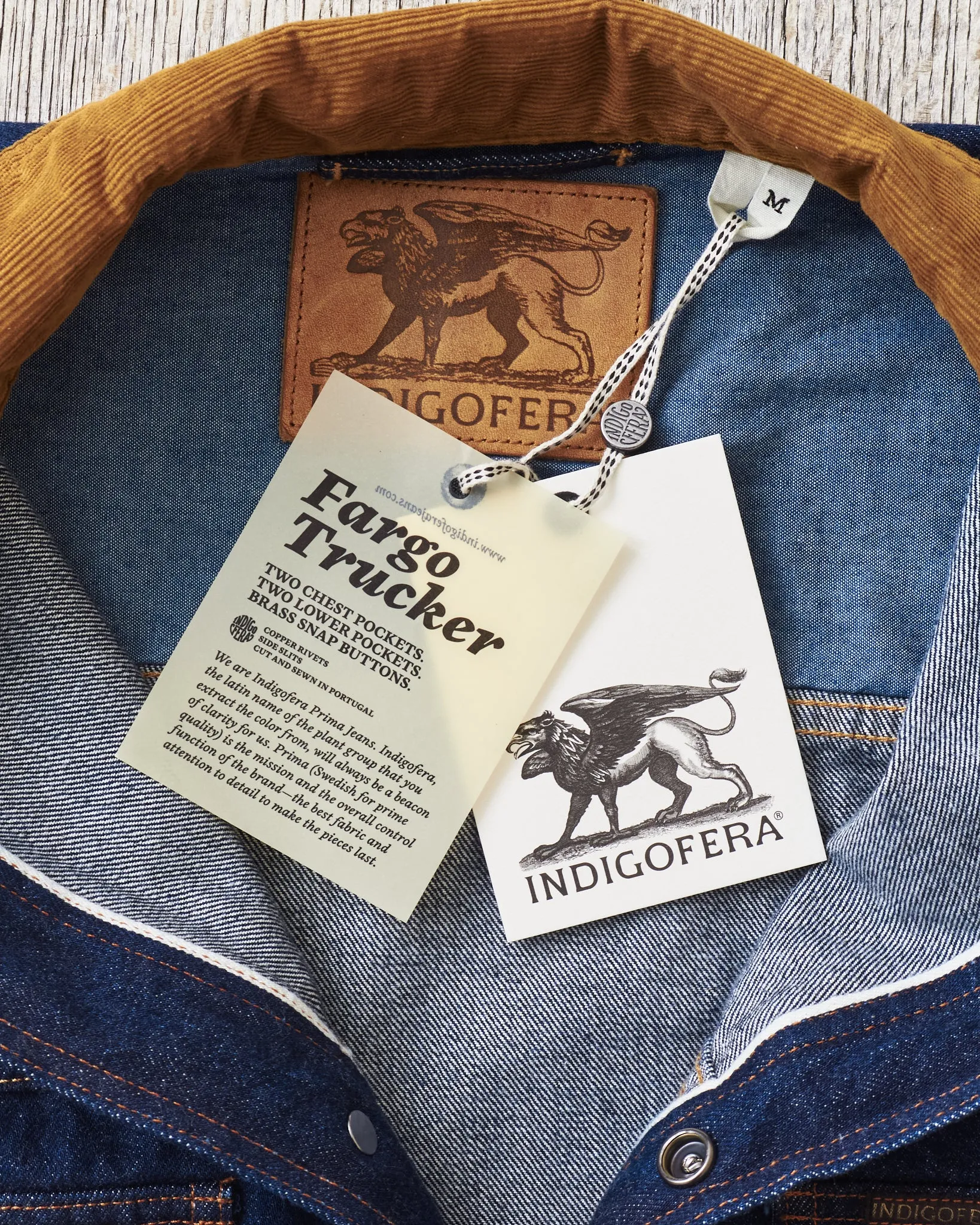 Indigofera Fargo Trucker Jacket Vintage 70's Denim