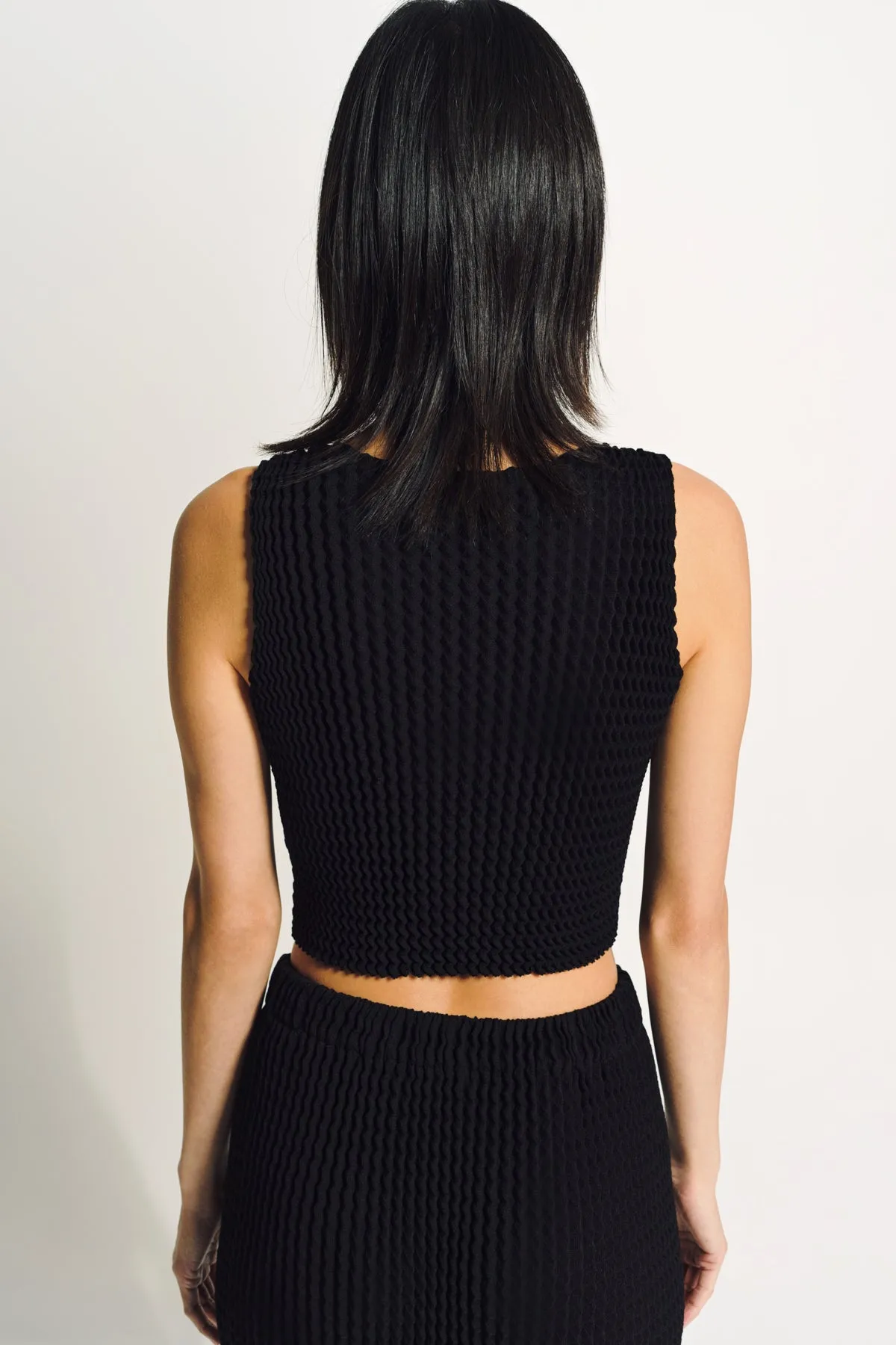 ISSEY MIYAKE | SPONGY BK-46 TOP