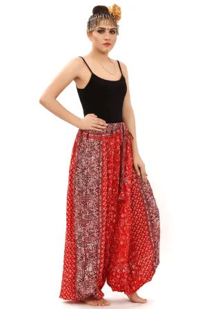 Jodha Maharani Bloomer 100% Cotton red orange WS