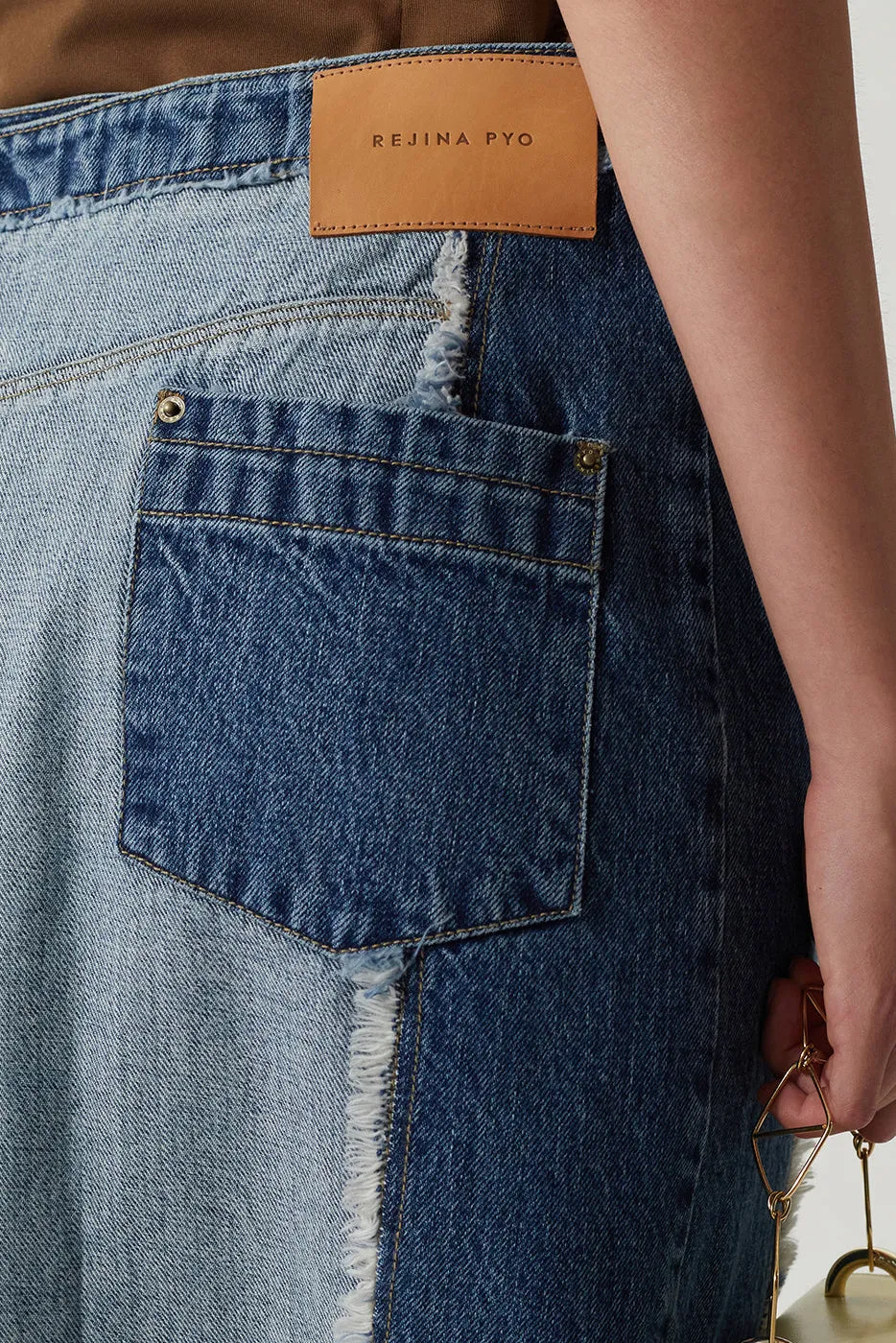 Juna Skirt in Organic Blue Washed Denim