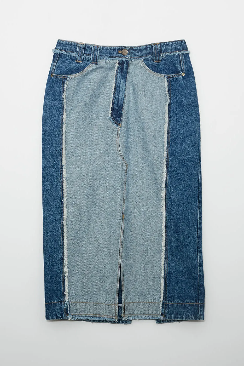 Juna Skirt in Organic Blue Washed Denim