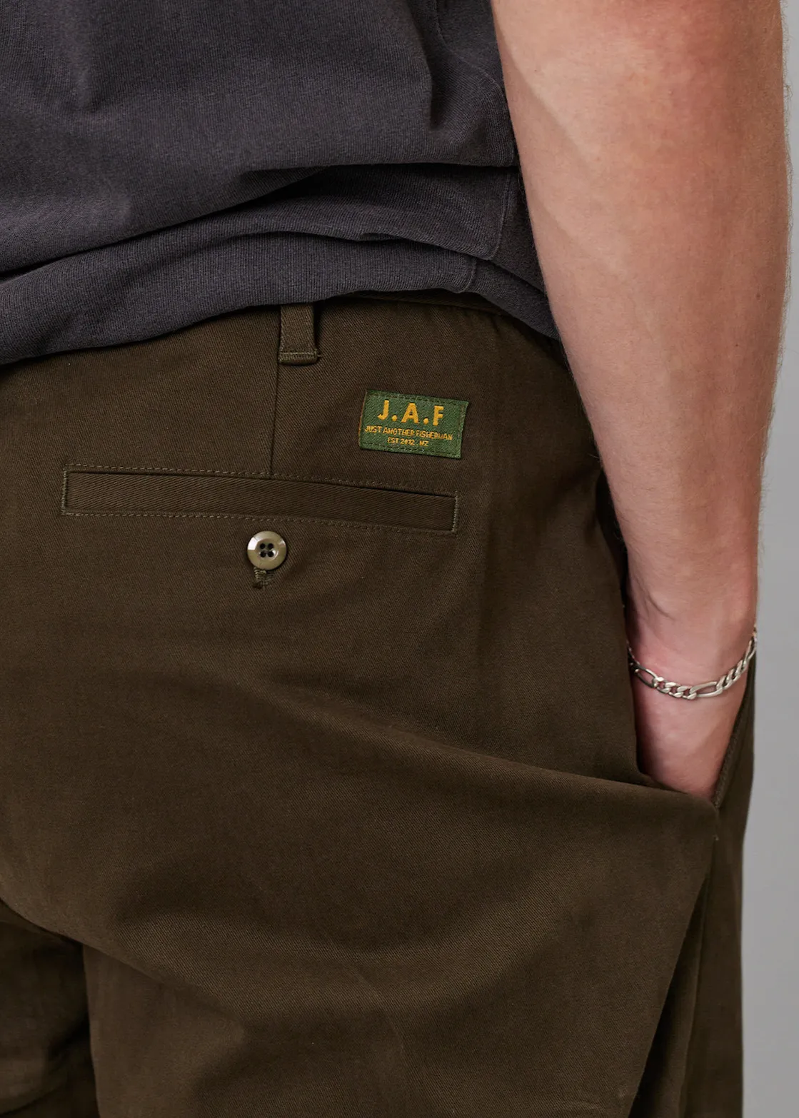 JUST ANOTHER FISHERMAN Charter Pants - Olive