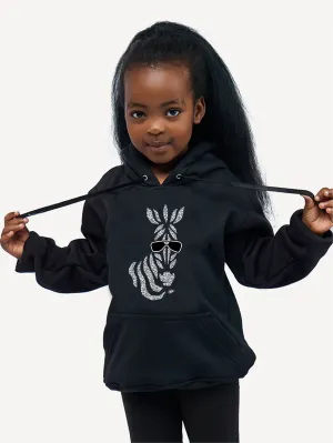 Kali Kids Graphic Hoodies: Black with Milia