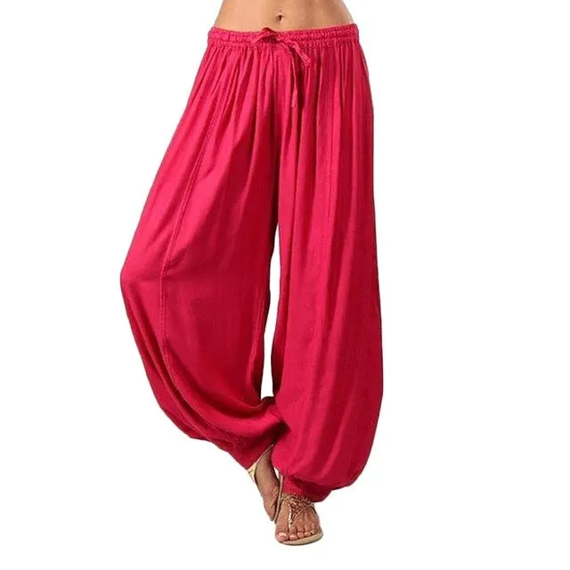KANCOOLD Pants Women Plus Size Solid Color Casual Loose Harem Pants long Pants Trousers fashion new Pants woman 2019