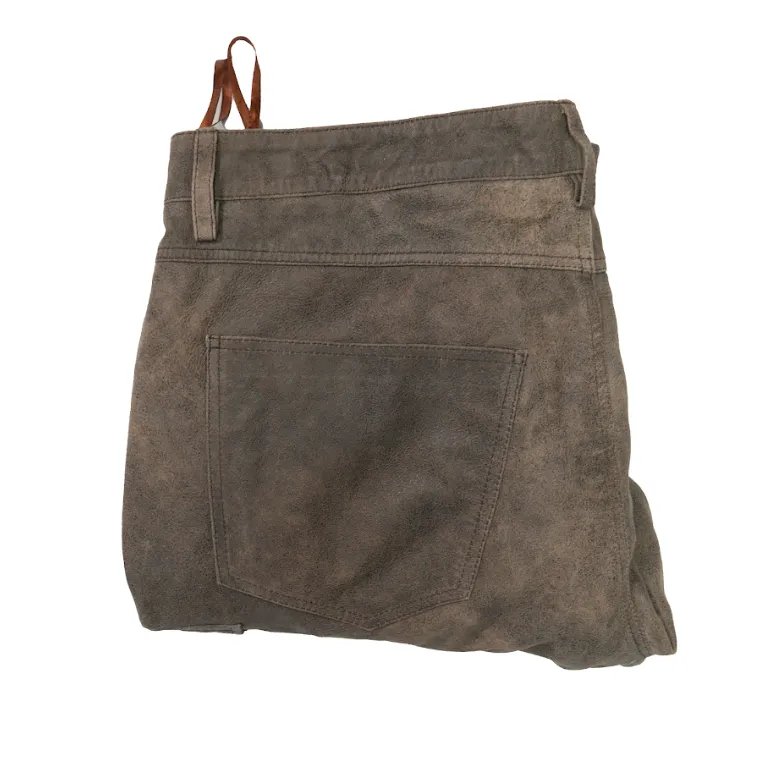 Kashani Jungle Lambskin Cargo Flared Pants