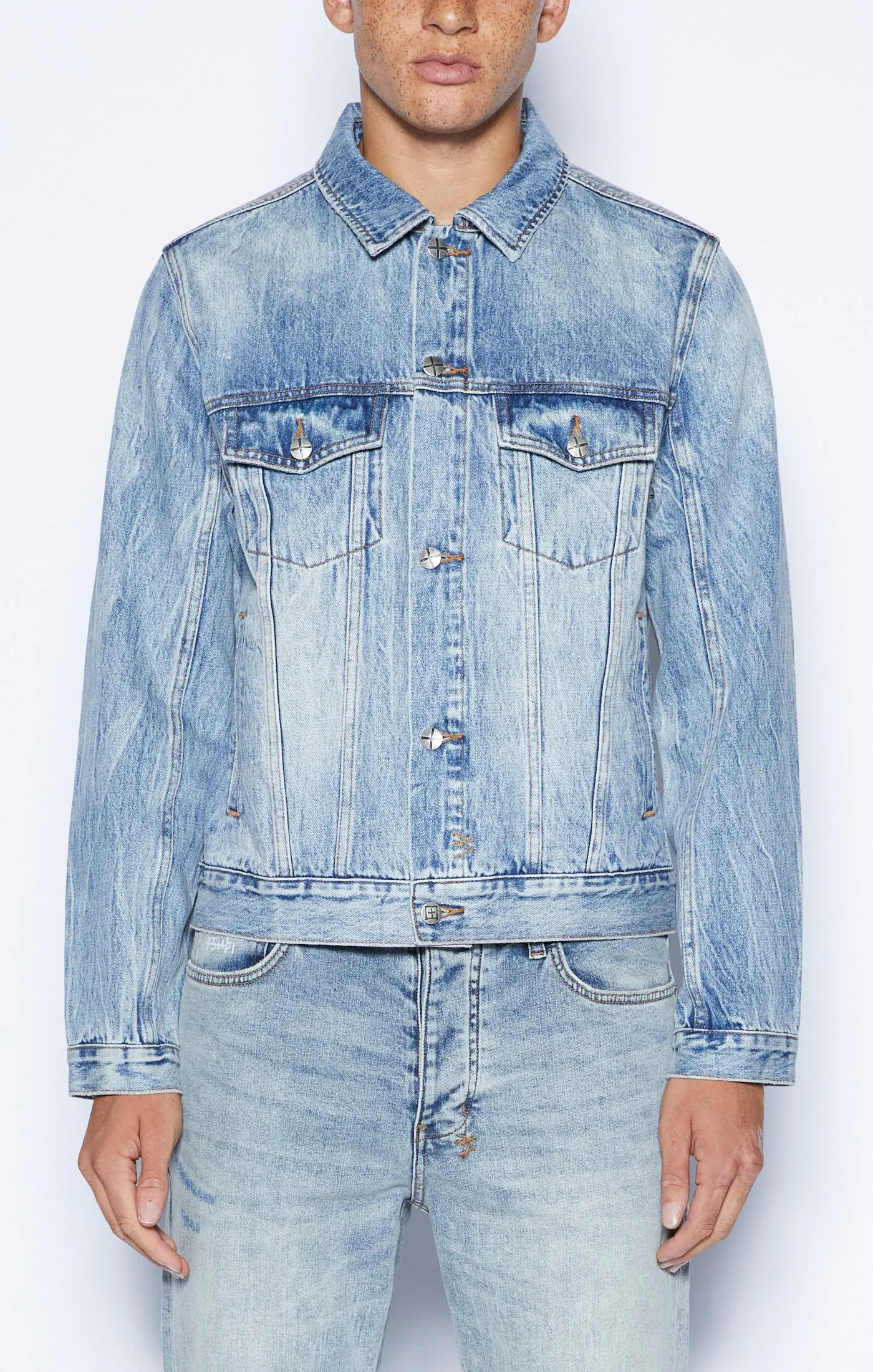 KSUBI classic jacket stairway - denim