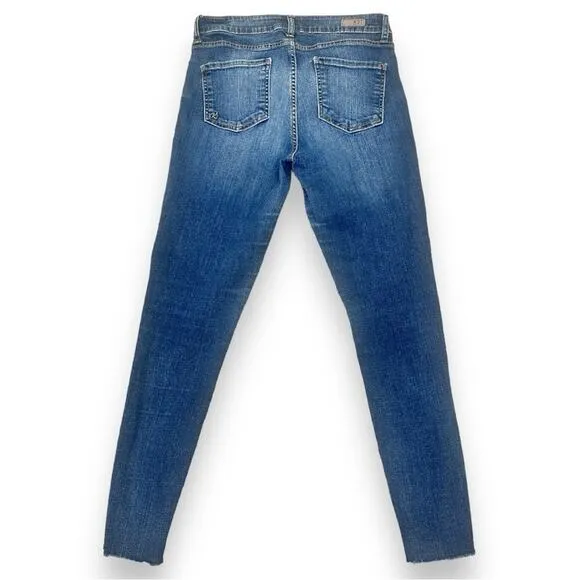 Kut - High Rise Fab Ab Ankle Skinny Jeans with Raw Hem