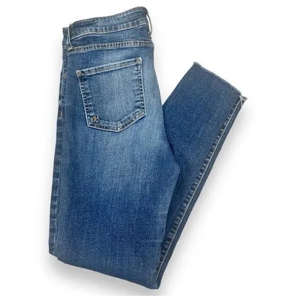 Kut - High Rise Fab Ab Ankle Skinny Jeans with Raw Hem
