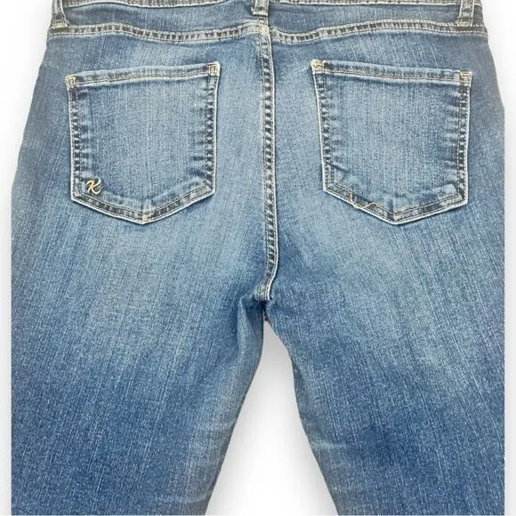 Kut - High Rise Fab Ab Ankle Skinny Jeans with Raw Hem