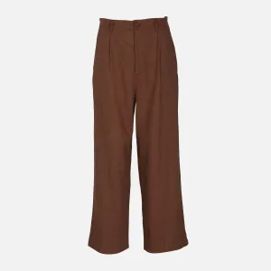 LADIES LINEN BLEND CASUAL PANTS