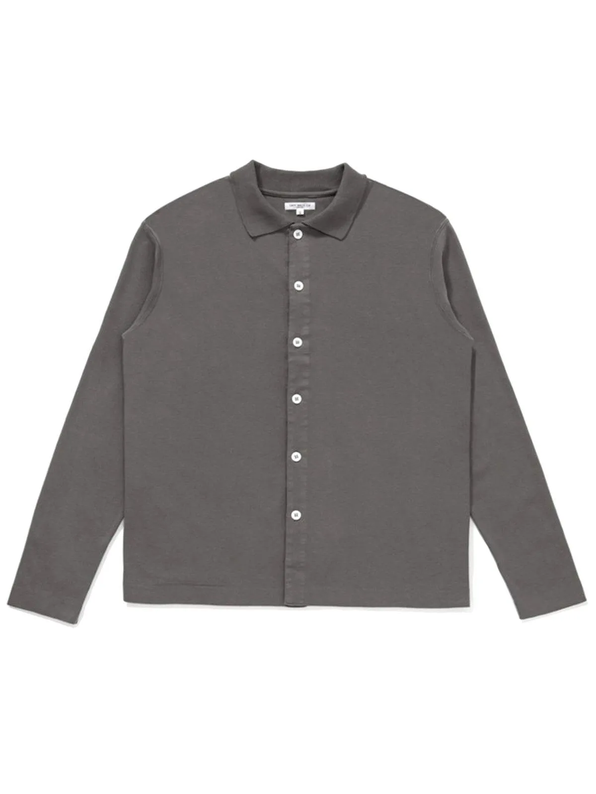 Lady White Co. Long Sleeve Placket Polo Cement