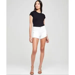 L'Agence Denim Cutoff Ryland Shorts Women's Size 25 in White New Without Tags!