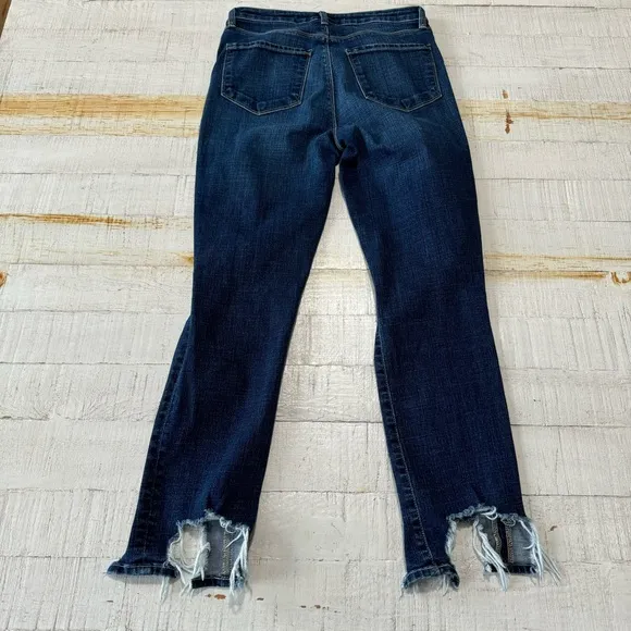 L’Agence High Line Skinny Jeans size 28 Mariner Destroyed High Rise Denim