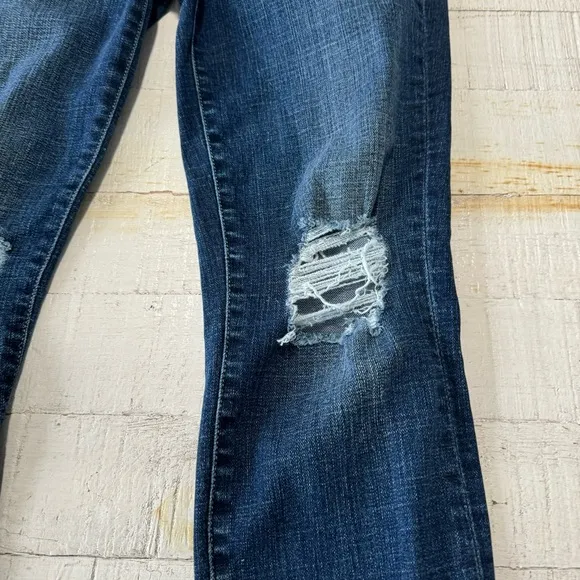 L’Agence High Line Skinny Jeans size 28 Mariner Destroyed High Rise Denim