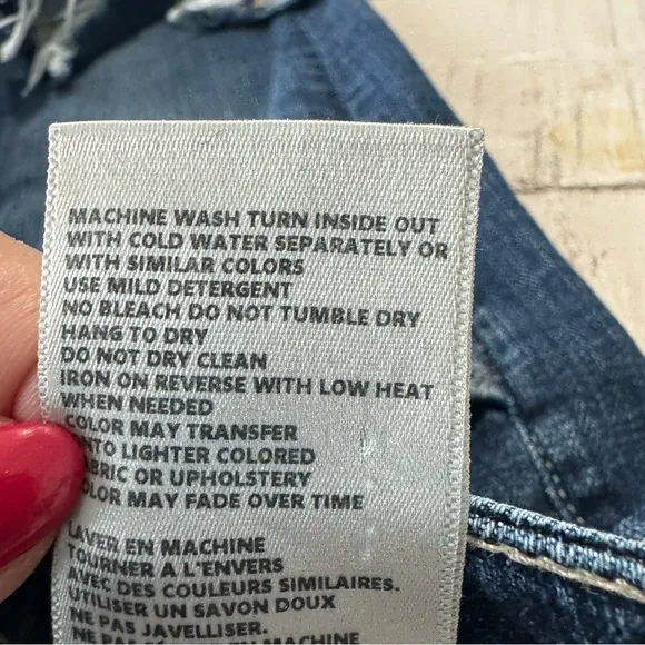 L’Agence High Line Skinny Jeans size 28 Mariner Destroyed High Rise Denim