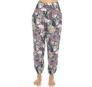Lakhay's - Mushroom Love Print Harem Pants