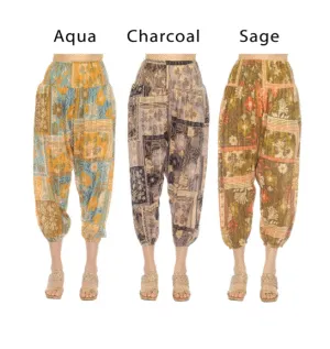 Lakhay's - Tropical Patchwork Harem Pants