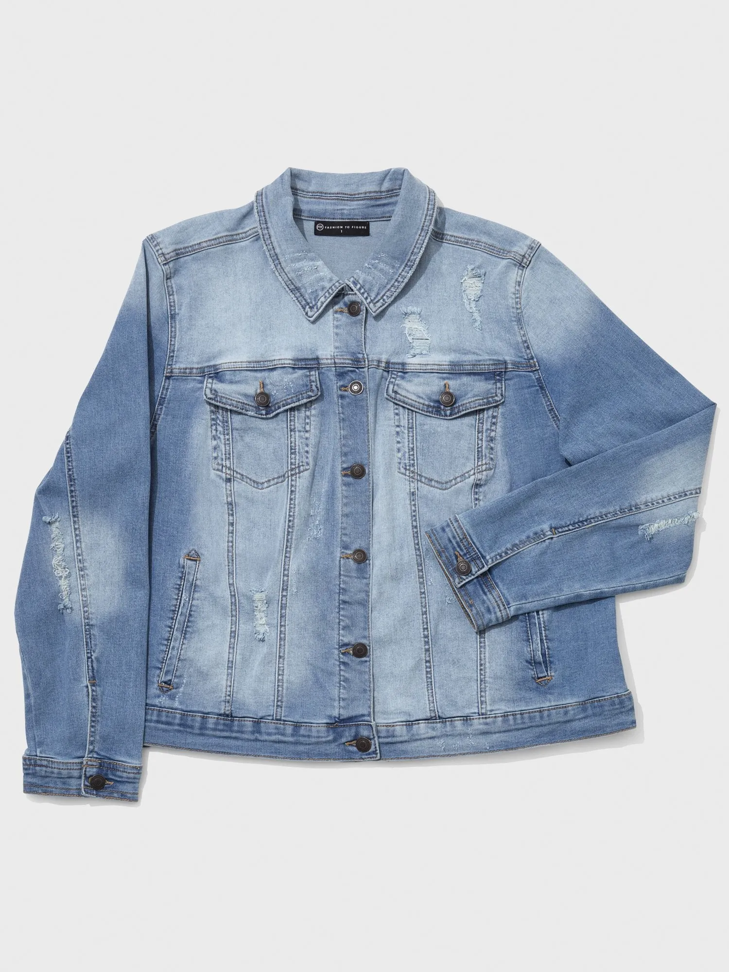 Layla Destructed Denim Jacket