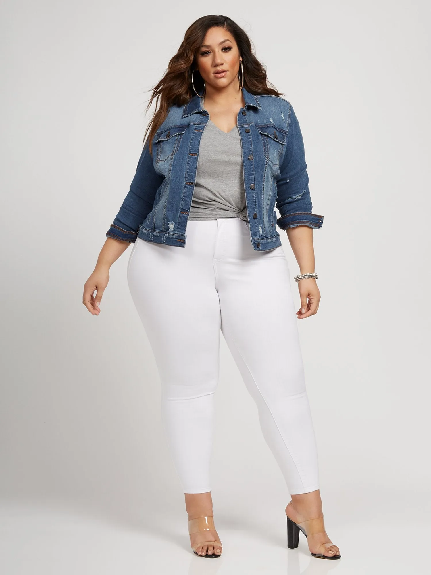 Layla Destructed Denim Jacket