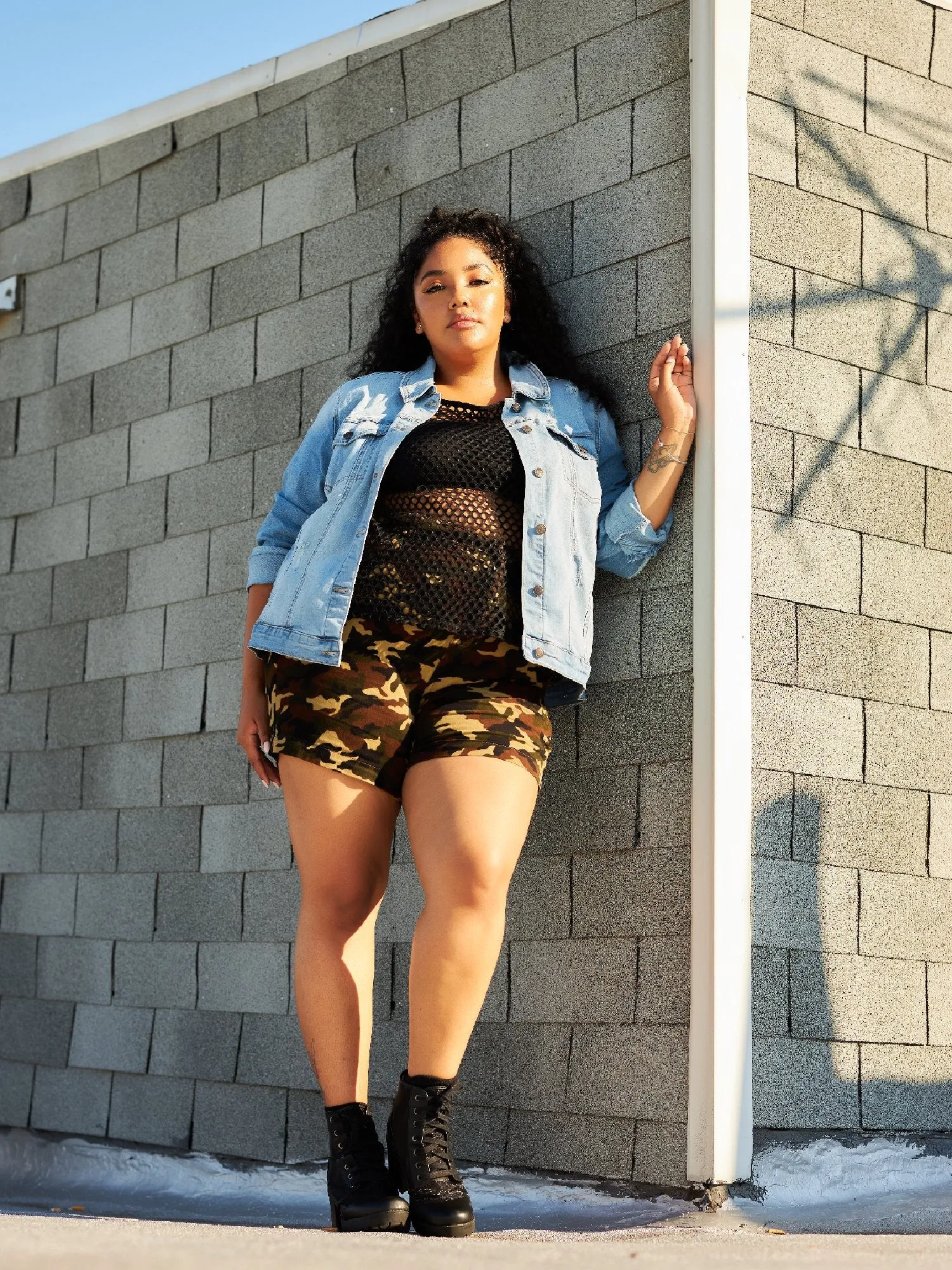Layla Destructed Denim Jacket