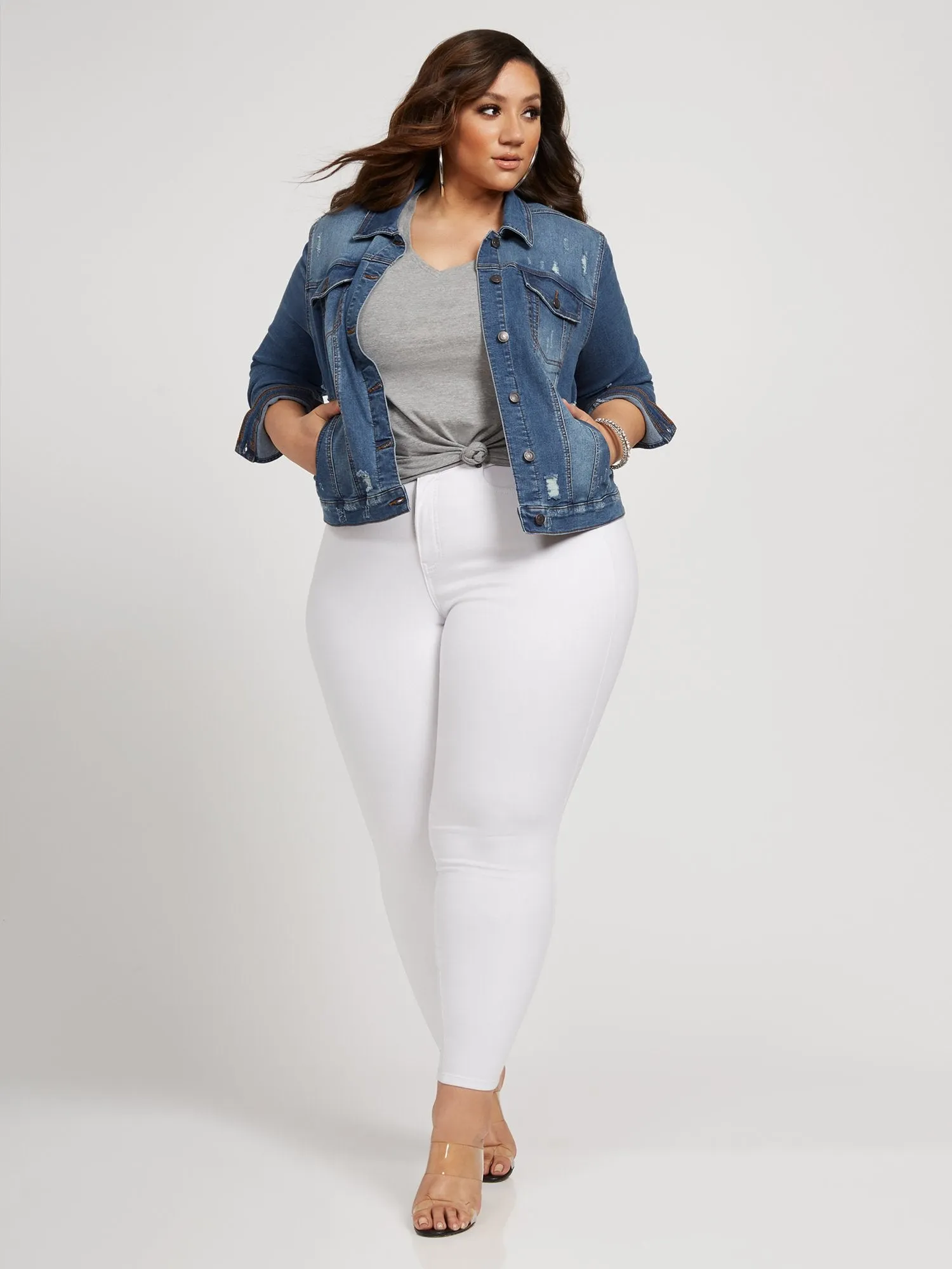 Layla Destructed Denim Jacket