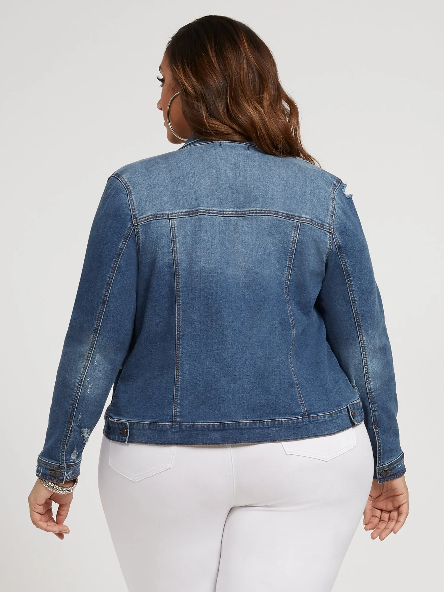 Layla Destructed Denim Jacket