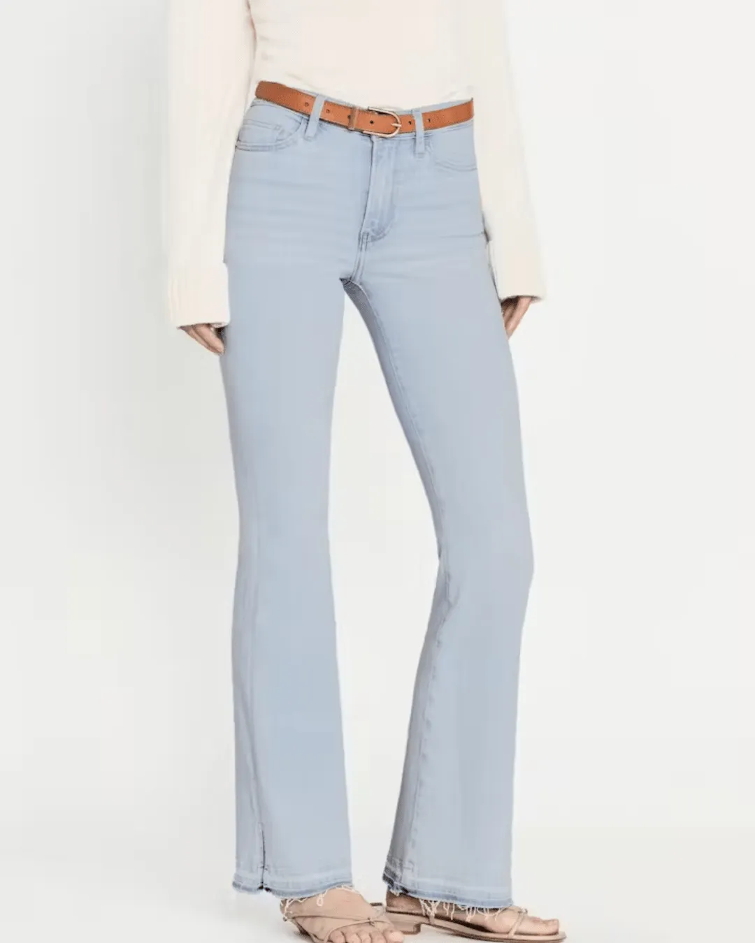 LE EASY FLARE RELEASED FRAY SIDE SLIT
