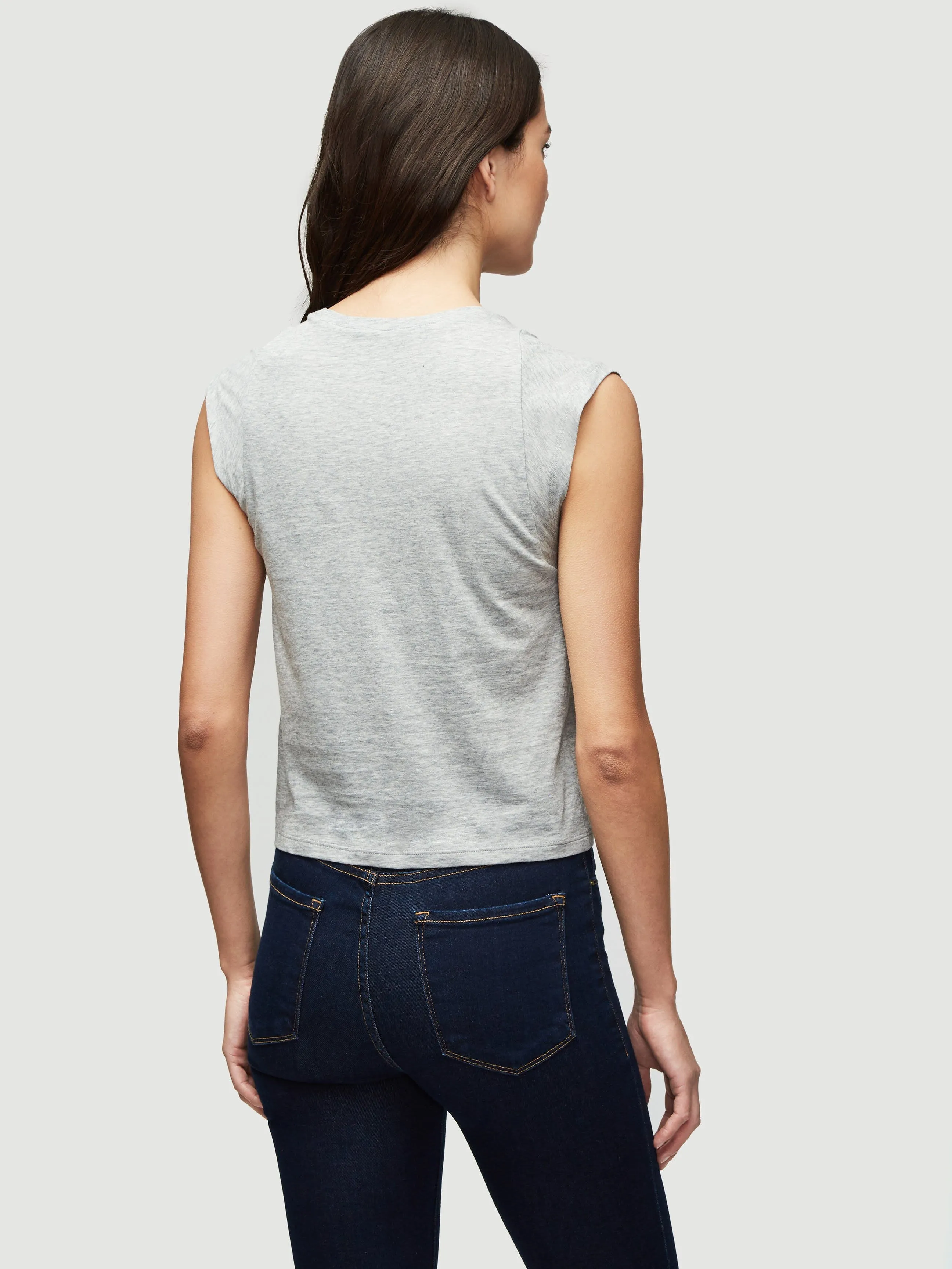 Le Mid Rise Muscle Tee Gris Heather