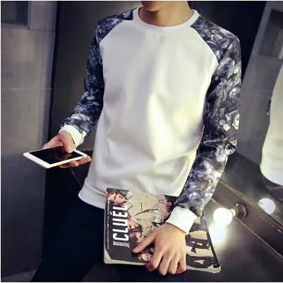 Leisure Men's Hoodies Patchwork Colors Napping Fashion Men's Tracksuits Sweatshirts Men Coats size M-XXXL