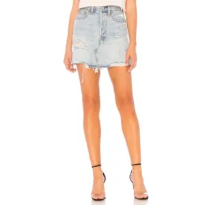 Levi's Deconstructed Denim Mini Skirt