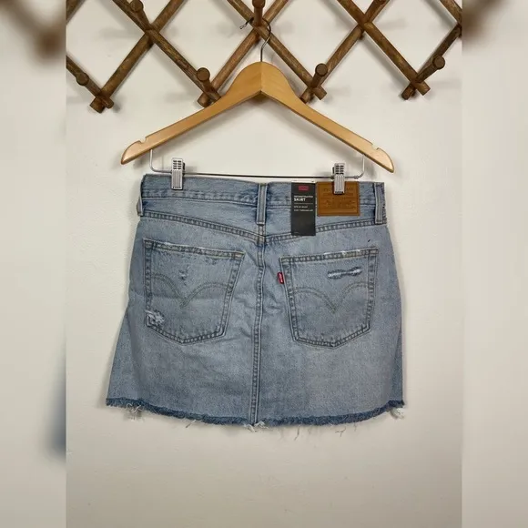 Levi's Deconstructed Denim Mini Skirt