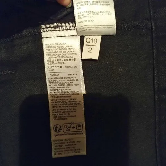 Levi's Hybrid Denim Hoodie Original Trucker Jacket Black Size L