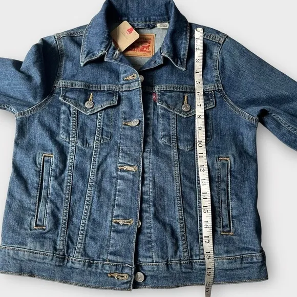 Levi’s Original Trucker Denim Jacket Jean Jacket Button Front Cotton Women’s New