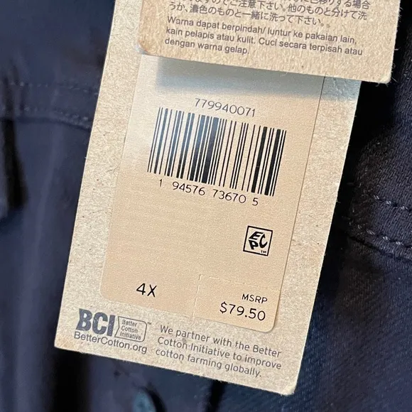 Levi’s Original Trucker Jacket Black Denim Western size 4X