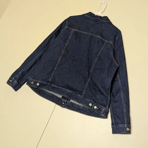 Levi's Original Unisex Trucker Dark Wash Blue Denim Jacket 2X