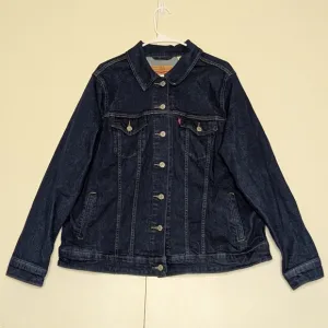 Levi's Original Unisex Trucker Dark Wash Blue Denim Jacket 2X