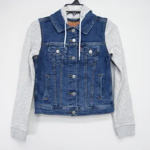 *Levis Womens 52303 Hybrid Classic Medium Trucker Jean Denim Jacket Size XS