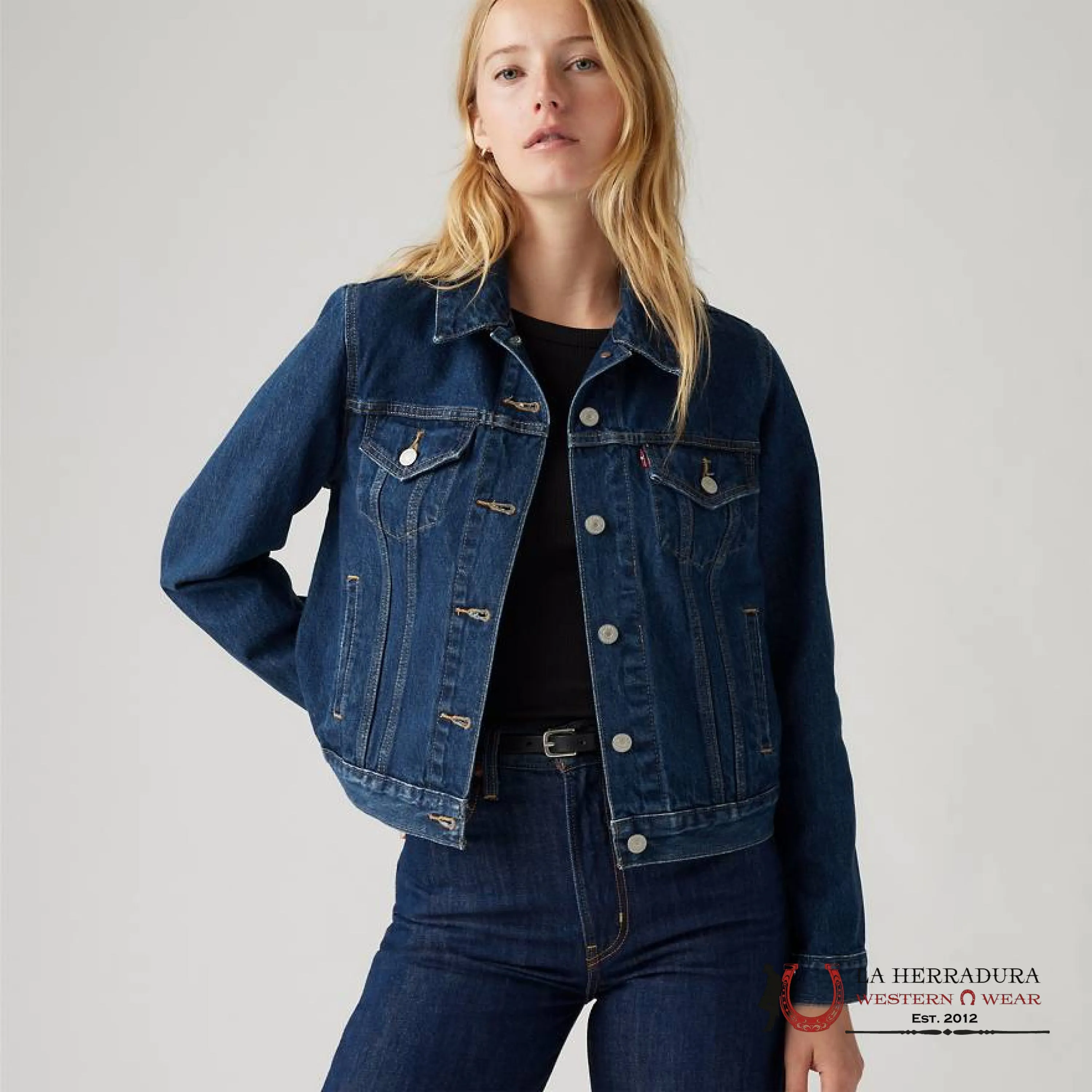 LEV'S ORIGINAL TRUCKER JACKET DEEP BLUE LADIES - 0203, 0014